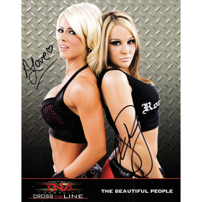 The Beautiful People TNA Cross The Line 8 x 10 Promo - DUAL AUTOGRAPHED