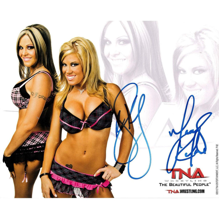 The Beautiful People TNA 2010 8 x 10 Promo - DUAL AUTOGRAPHED