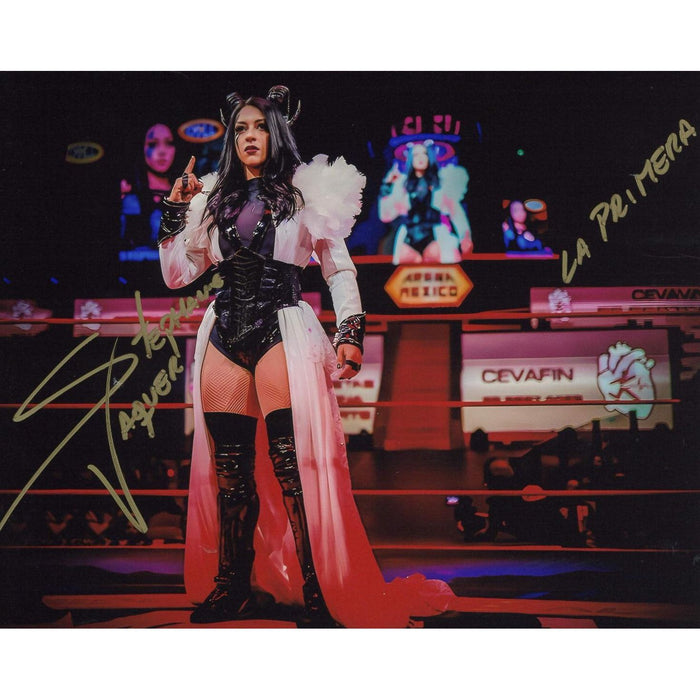 Stephanie Vaquer In Ring 8 x 10 Promo - AUTOGRAPHED