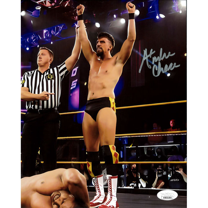 Andre Chase Arms Up 8 x 10 Promo - JSA AUTOGRAPHED