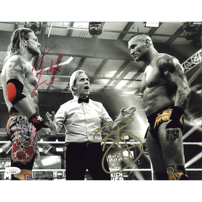 Edge vs Randy Orton GWME Spotlight 11 x 14 Poster - JSA DUAL AUTOGRAPHED