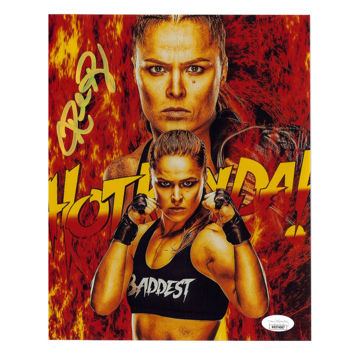 Ronda Rousey Hot Ronda METALLIC 8 x 10 Promo - JSA AUTOGRAPHED
