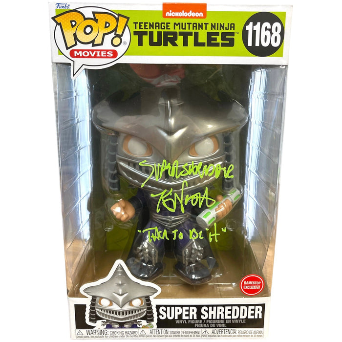 Super Shredder 10 Inch GameStop Exclusive Funko Pop  #1168 - Autographed