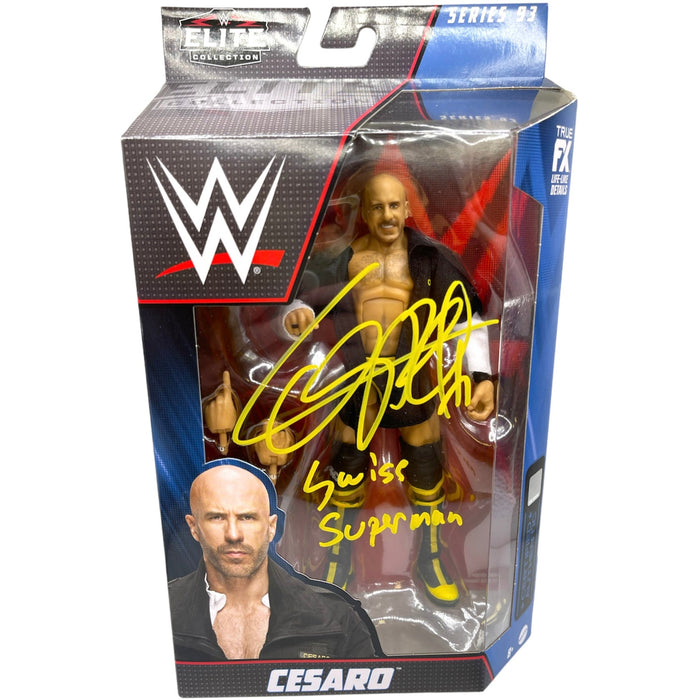 Cesaro Series 93 WWE Elite figure - autographed