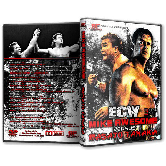 ECW - Mike Awesome vs Masato Tanaka Triple DVD-R Set