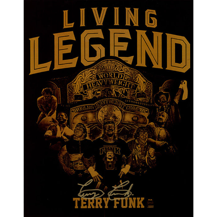 Terry Funk 11x14 Print - JSA AUTOGRAPHED