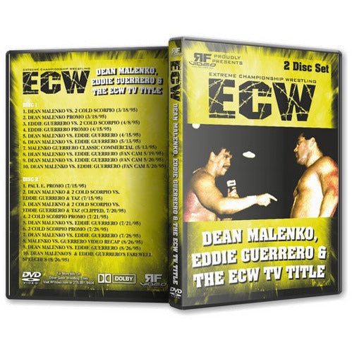 ECW Dean Malenko Eddie Guerrero and the ECW TV Title DVD-R