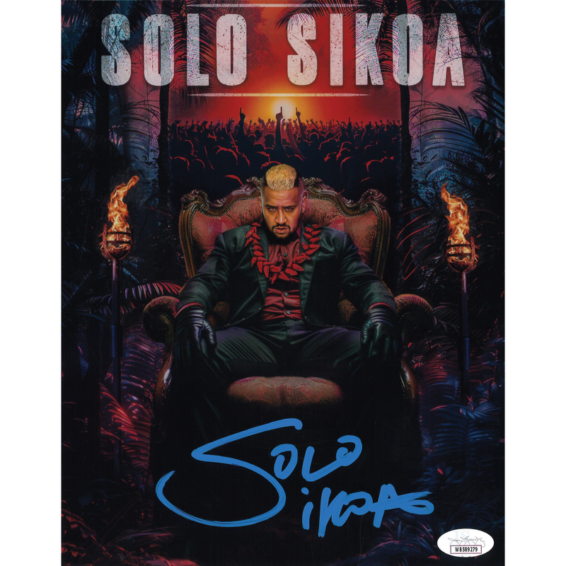 Solo Sikoa AsylumGFX METALLIC  8 x 10 Promo - JSA AUTOGRAPHED