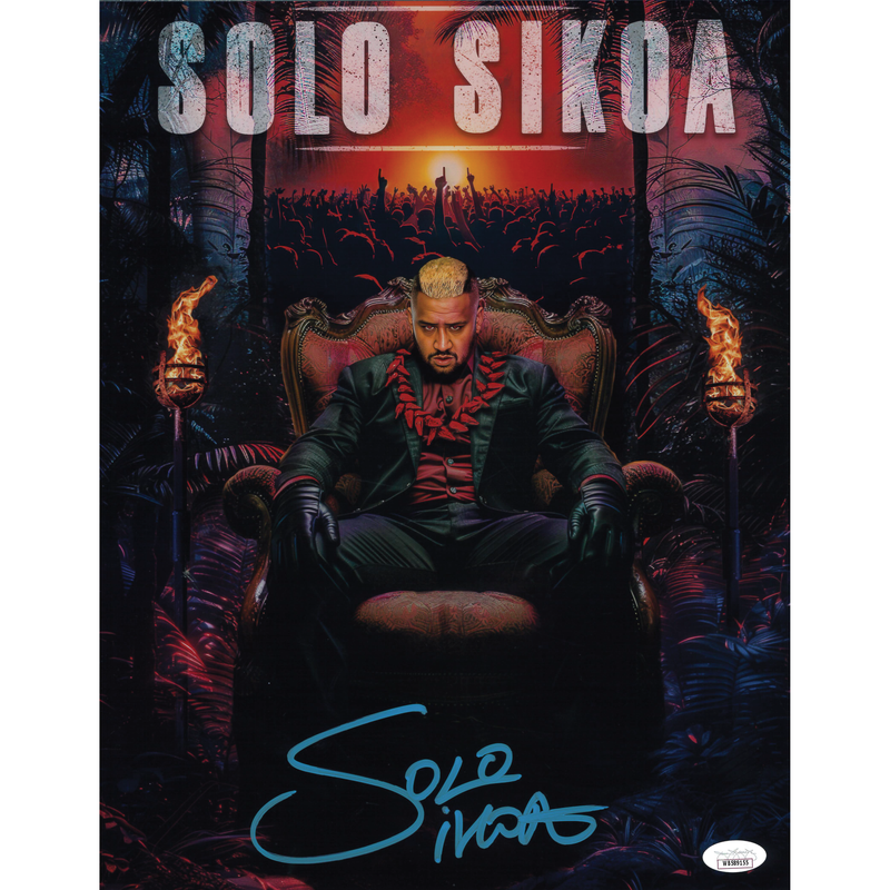 Solo Sikoa AsylumGFX METALLIC 11 x 14 Poster - JSA AUTOGRAPHED