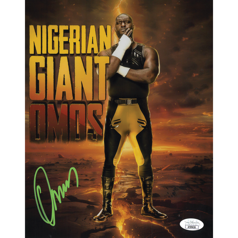Omos AsylumGFX METALLIC 8 x 10 Promo - JSA AUTOGRAPHED