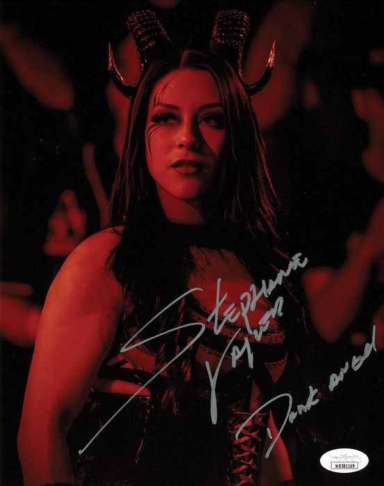 Stephanie Vaquer Red Light Close Up 8 x 10 Promo - JSA AUTOGRAPHED