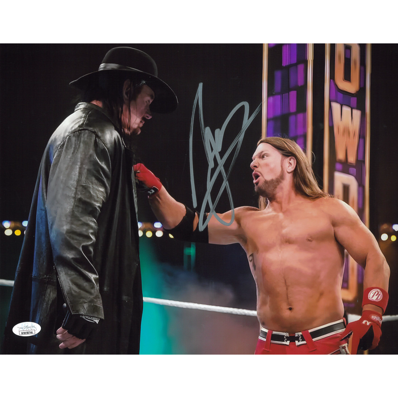 AJ Styles Super ShowDown 11 x 14 Poster - JSA AUTOGRAPHED