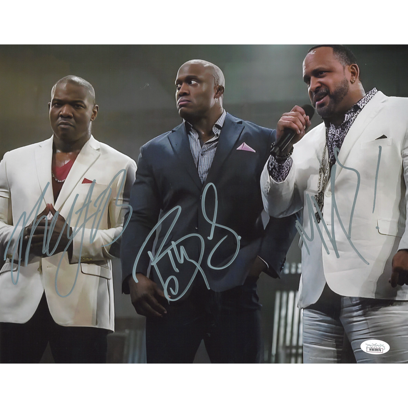 The Hurt Business Microphone 11 x 14 Poster - JSA TRIPLE AUTOGRAPHED