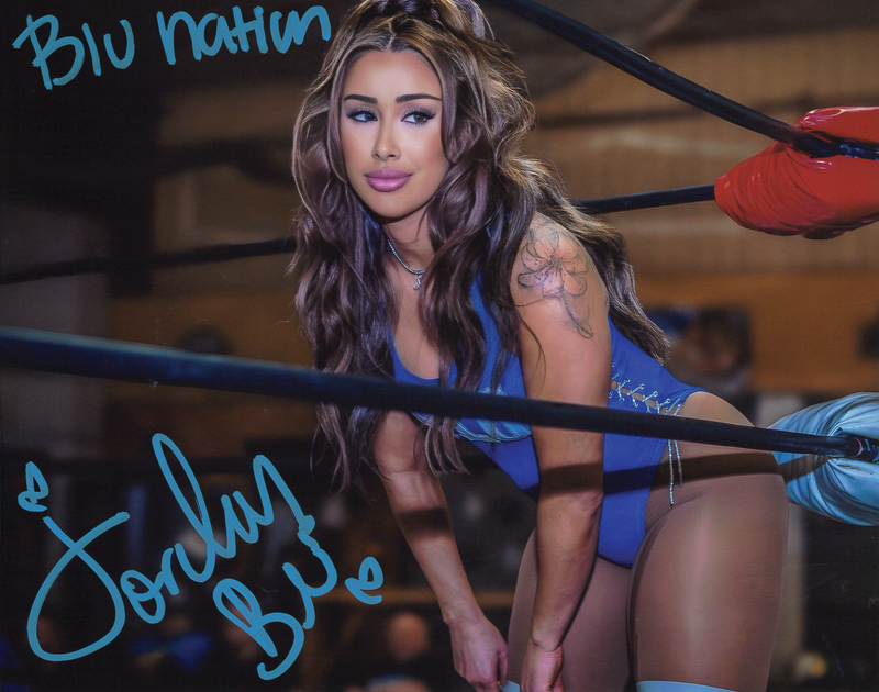 Jordan Blu In Ring 8 x 10 Promo - AUTOGRAPHED