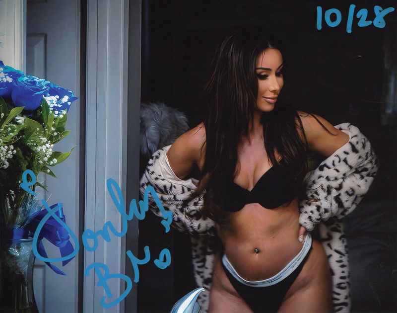 Jordan Blu Robe Over Shoulders 8 x 10 Promo - AUTOGRAPHED