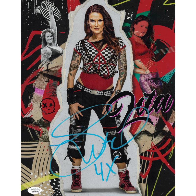 Lita AsylumGFX METALLIC 11 x 14 Poster - JSA AUTOGRAPHED