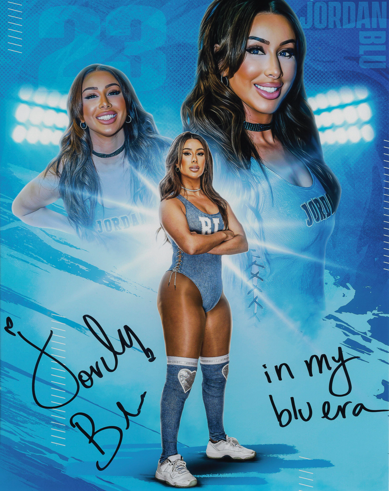 Jordan Blu AsylumGFX METALLIC 11 x 14 Poster - AUTOGRAPHED