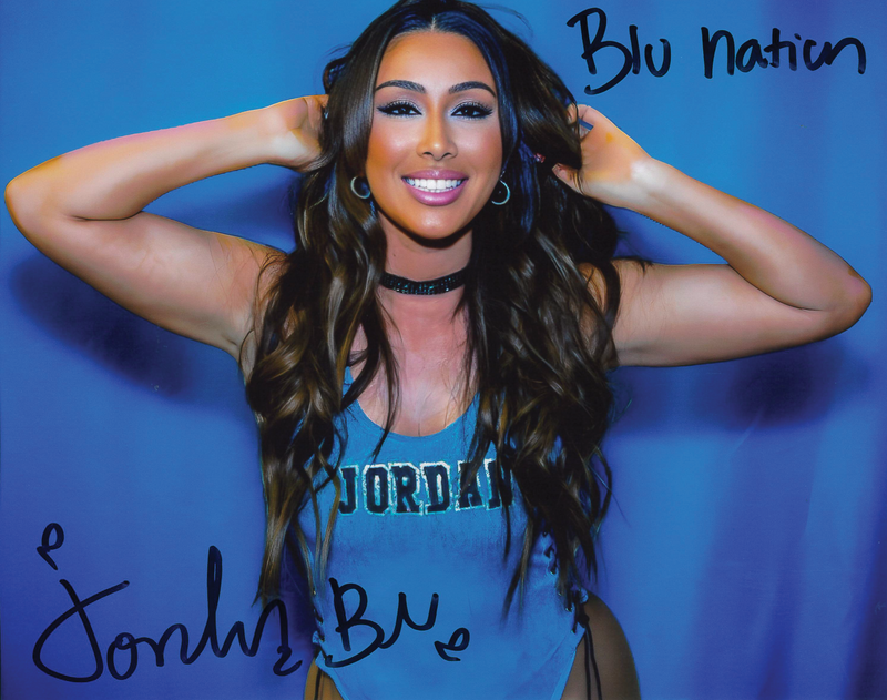 Jordan Blu Hands in Hair 8 x 10 Promo - AUTOGRAPHED
