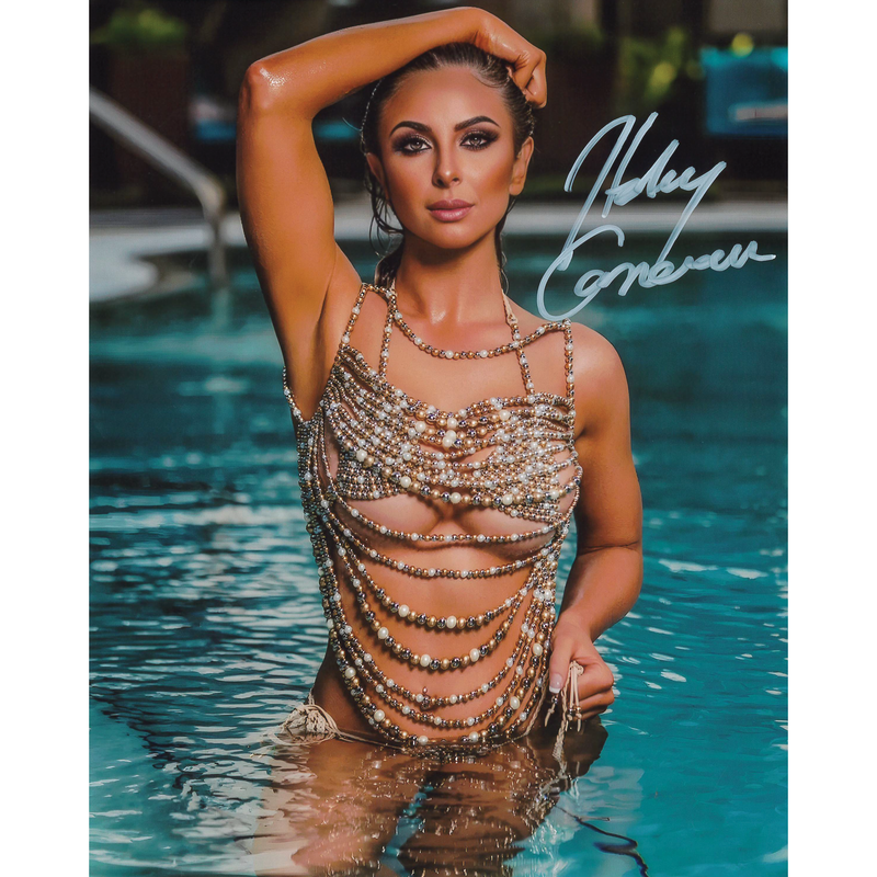 Harley Cameron In the Pool 8 x 10 Promo - AUTOGRAPHED