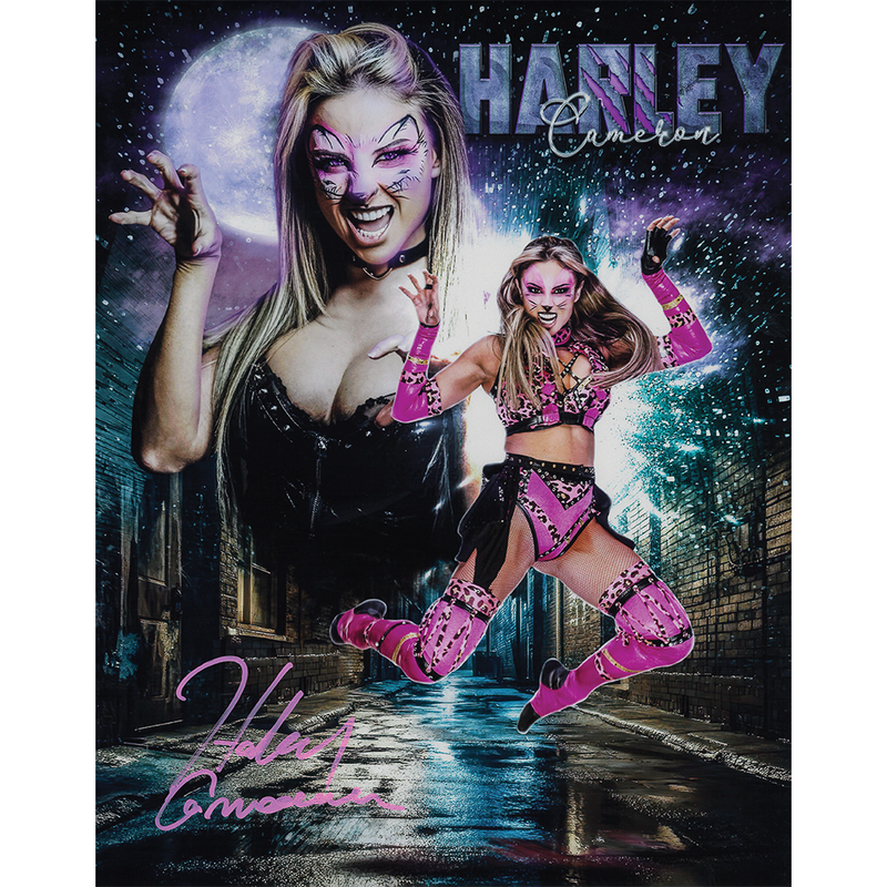 Harley Cameron AsylumGFX METALLIC 11 x 14 Poster - AUTOGRAPHED