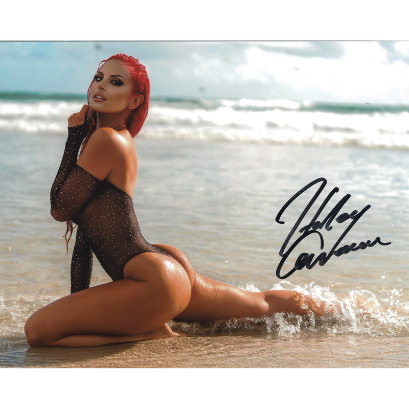 Harley Cameron Full Beach Pose 8 x 10 Promo - AUTOGRAPHED