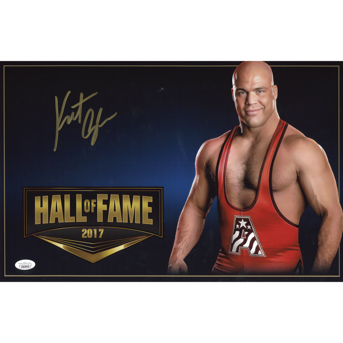 Kurt Angle Hall of Fame 11 x 17 Poster - JSA AUTOGRAPHED