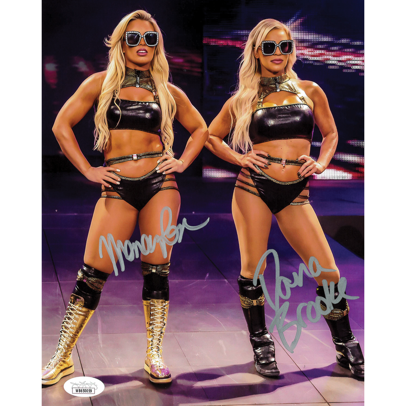 Dana Brooke & Mandy Rose Entrance 8 x 10 Promo - JSA DUAL AUTOGRAPHED