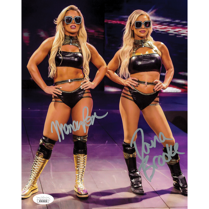 Dana Brooke & Mandy Rose Entrance 8 x 10 Promo - JSA DUAL AUTOGRAPHED