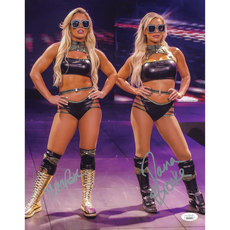 Dana Brooke & Mandy Rose Entrance 11 x 14 Poster - JSA DUAL AUTOGRAPHED