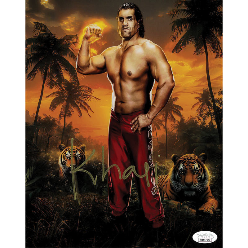 Great Khali AsylumGFX METALLIC 8 x 10 Promo - JSA AUTOGRAPHED