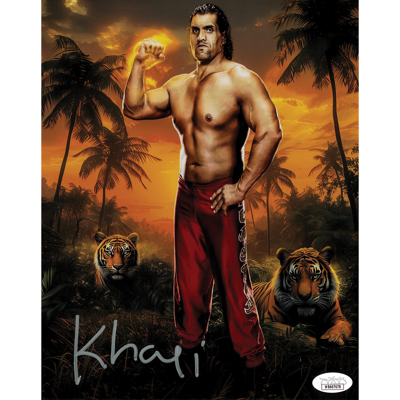 Great Khali AsylumGFX METALLIC 8 x 10 Promo - JSA AUTOGRAPHED