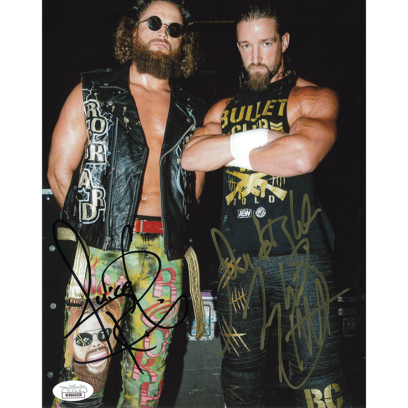 Jay White & Juice Robinson Backstage 8 x 10 Promo - JSA DUAL AUTOGRAPHED