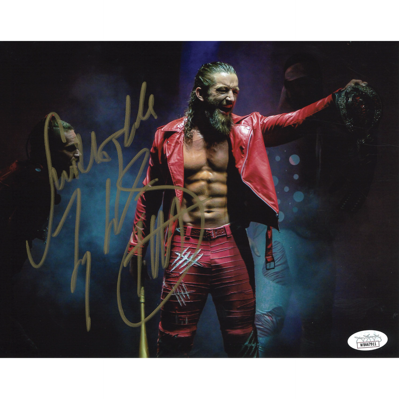 Jay White Red Jacket & Gold Bat 8 x 10 Promo - JSA AUTOGRAPHED