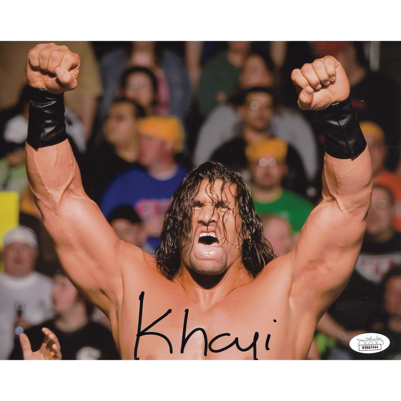 Great Khali Arms Up Landscape 8 x 10 Promo - JSA AUTOGRAPHED