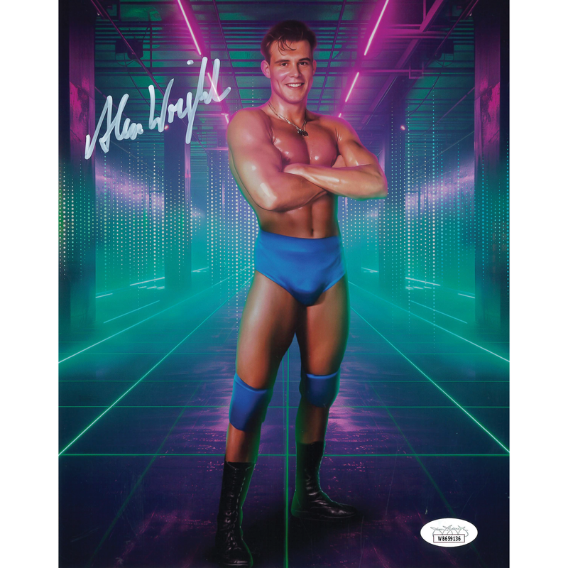 Alex Wright AsylumGFX METALLIC 8 x 10 Promo - JSA AUTOGRAPHED
