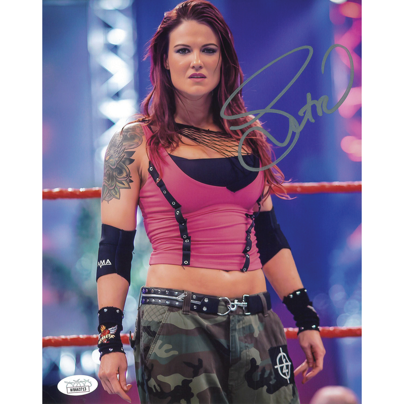 Lita In Ring 8 x 10 Promo - JSA AUTOGRAPHED