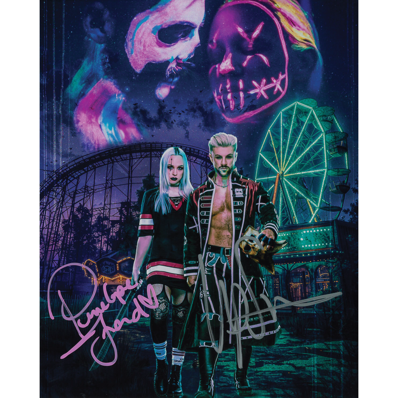 Kip Sabian & Penelope Ford AsylumGFX METALLIC 8 x 10 Promo - DUAL AUTOGRAPHED