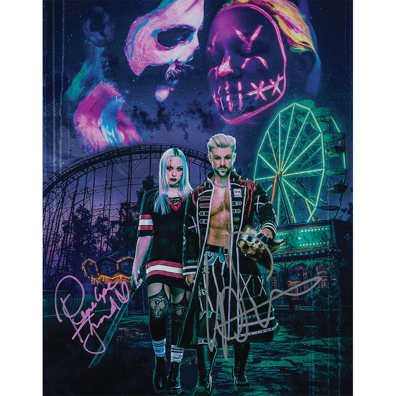 Kip Sabian & Penelope Ford AsylumGFX METALLIC 11 x 14 Poster - DUAL AUTOGRAPHED
