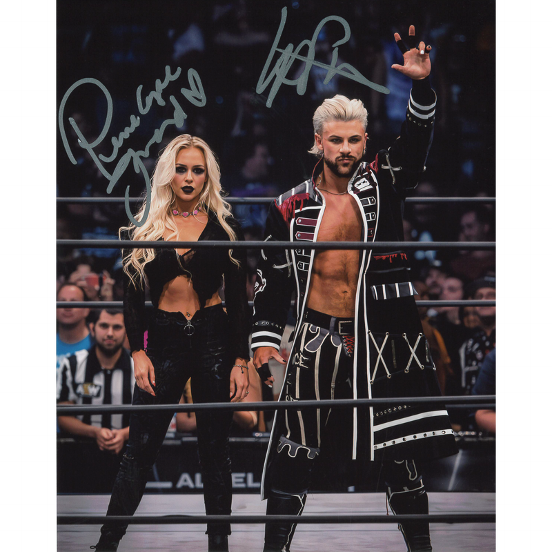 Kip Sabian & Penelope Ford In Ring 8 x 10 Promo - DUAL AUTOGRAPHED
