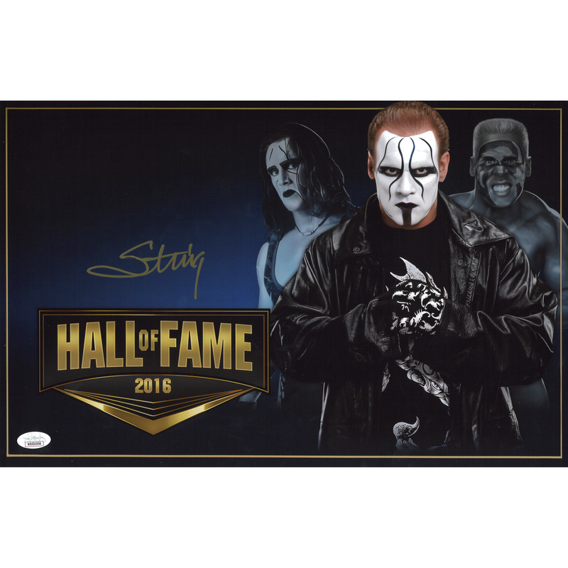 Sting Hall of Fame 11 x 17 Poster - JSA AUTOGRAPHED