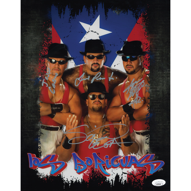 Los Boricuas Graffiti AsylumGFX METALLIC 11 x 14 Poster - JSA QUADRUPLE AUTOGRAPHED
