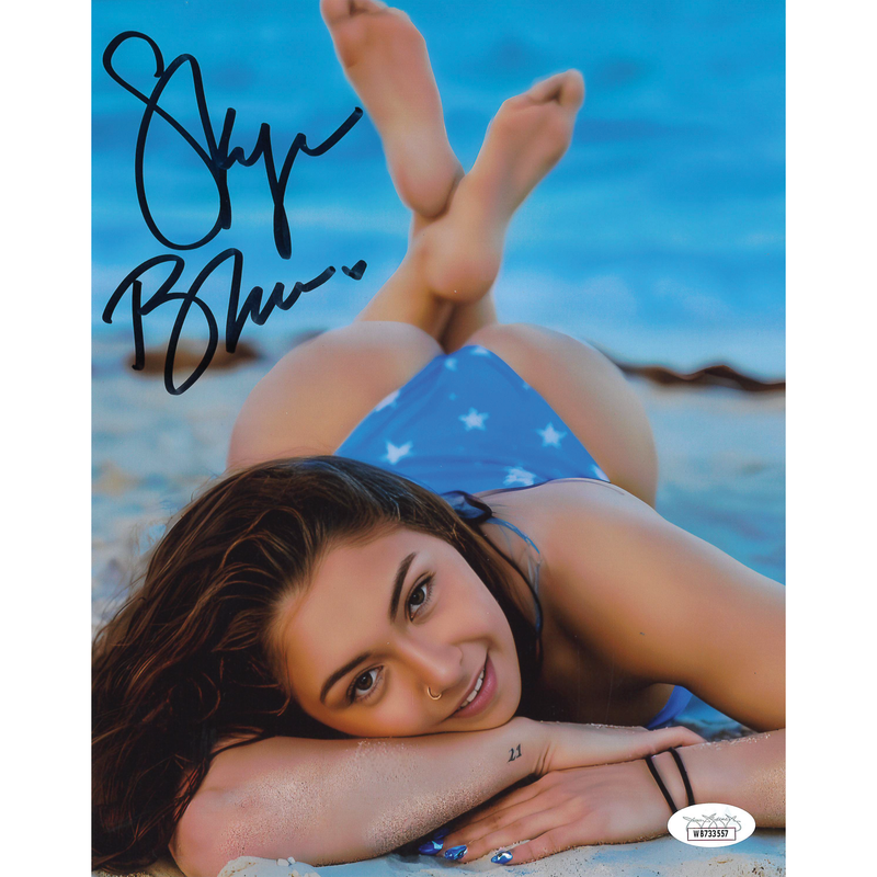 Skye Blue Stars Bikini 8 x 10 Promo - JSA AUTOGRAPHED