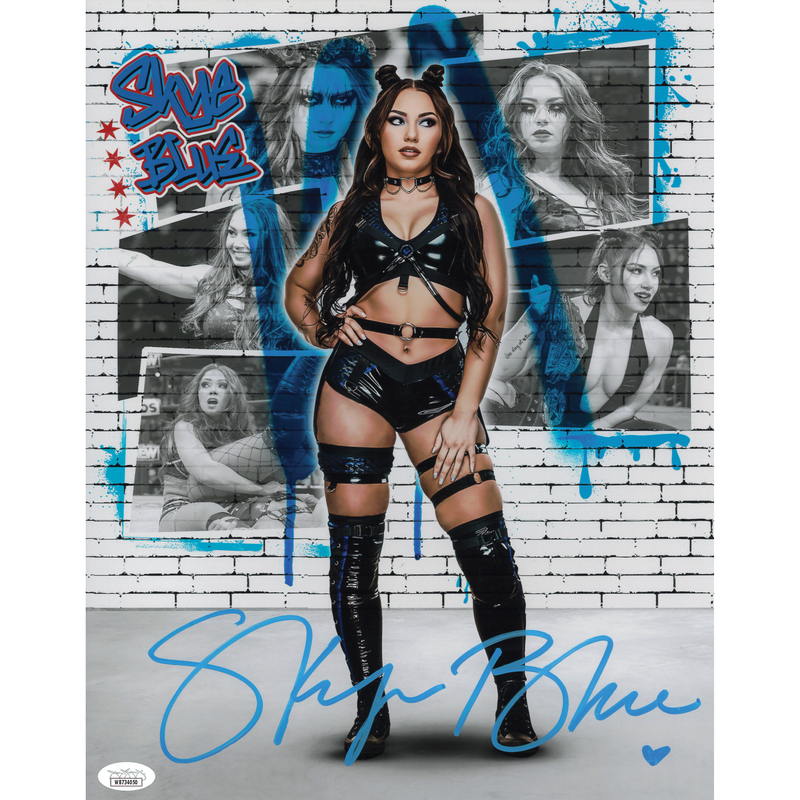 Skye Blue AsylumGFX METALLIC 11 x 14 Poster - JSA AUTOGRAPHED