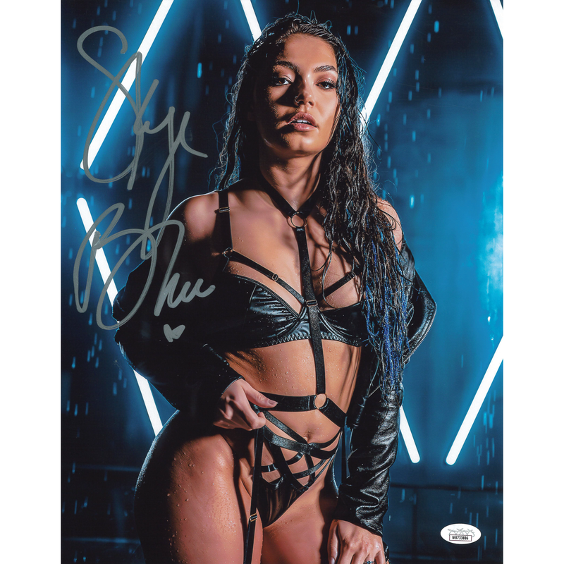 Skye Blue Black Jacket 11 x 14 Poster - JSA AUTOGRAPHED