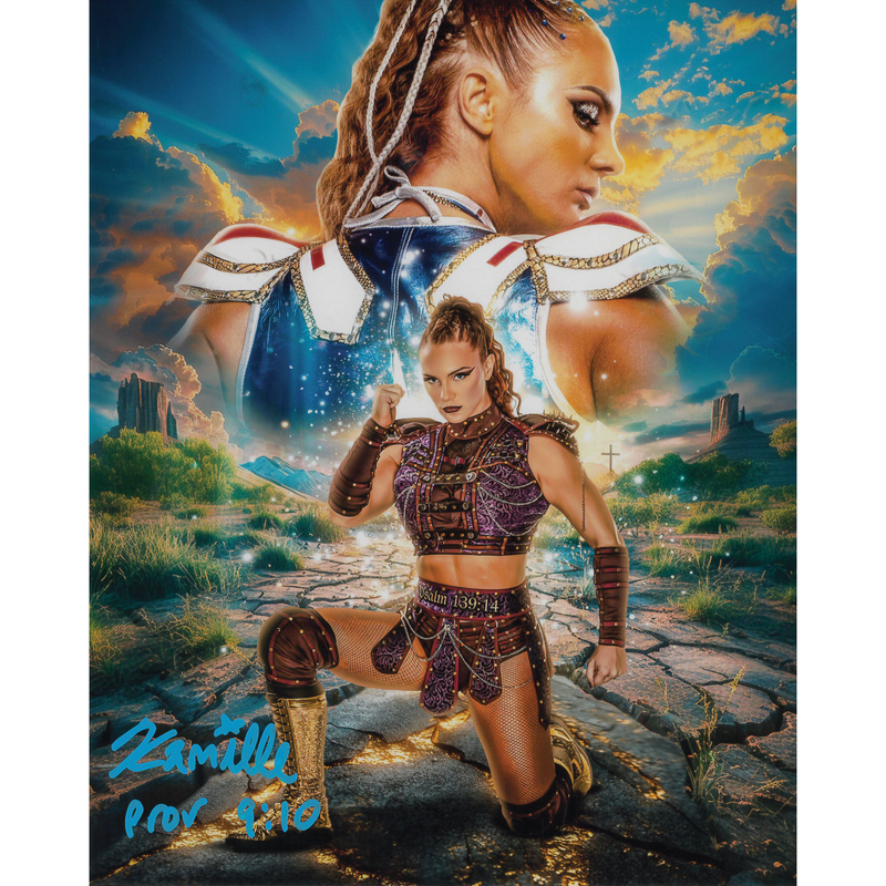 Kamille AsylumGFX METALLIC 8 x 10 Promo - AUTOGRAPHED