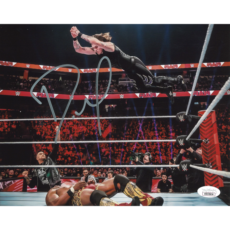 Dominik Mysterio Frog Splash 8 x 10 Promo - JSA AUTOGRAPHED