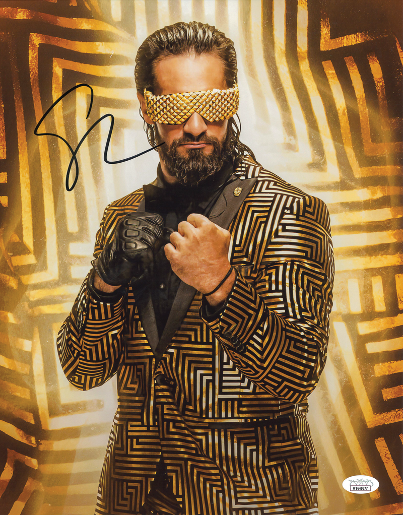 Seth Rollins Gold Glasses 11 x 14 Poster - JSA AUTOGRAPHED