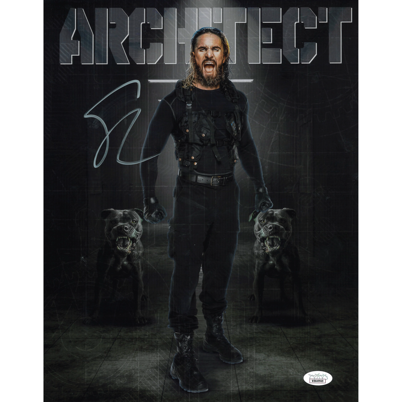 Seth Rollins Architect AsylumGFX METALLIC 11 x 14 Poster - JSA AUTOGRAPHED