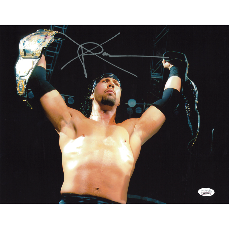 Sean Waltman as X-Pac 2 Belts 11 x 14 Poster - JSA AUTOGRAPHED