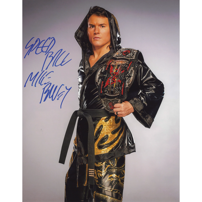Speedball Mike Bailey Gi with X-Division Title 11 x 14 Poster - AUTOGRAPHED